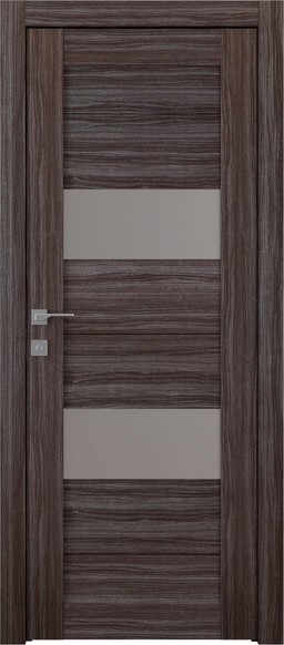 BERTA VETRO GRAY OAK SWING BELLDINNI MODERN INTERIOR DOOR - 1