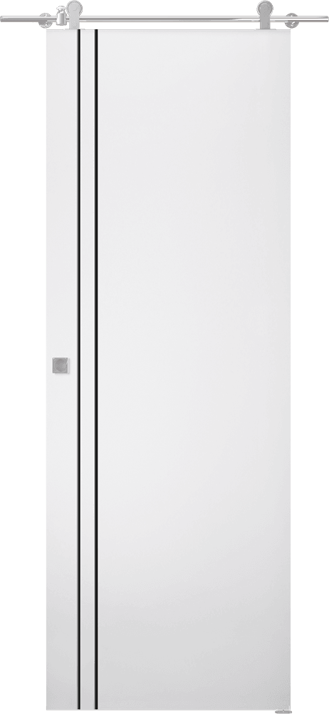 OPTIMA 2V BLACK SNOW WHITE BARN DOORS BELLDINNI MODERN INTERIOR DOOR