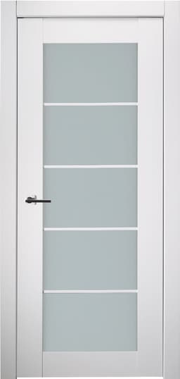 SMART PRO 5 LITE VETRO POLAR WHITE SWING BELLDINNI MODERN INTERIOR DOOR - 1