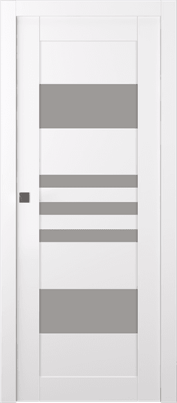 LETI VETRO SNOW WHITE POCKET BELLDINNI MODERN INTERIOR DOOR - 1