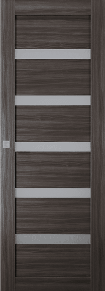 LEORA VETRO GRAY OAK MAGIC BELLDINNI MODERN INTERIOR DOOR - 1