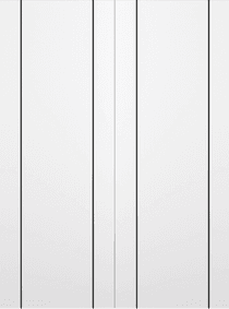 PALLADIO 2U BLACK BIANCO NOBLE DOUBLE BARN DOORS BELLDINNI MODERN INTERIOR DOOR - 2