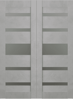 AVON 07-05 VETRO LIGHT URBAN DOUBLE BI-FOLD BELLDINNI MODERN INTERIOR DOOR - 2