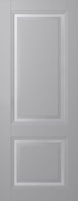 AURUM 2 VETRO LIGHT GREY SLAB BELLDINNI MODERN INTERIOR DOOR - 1
