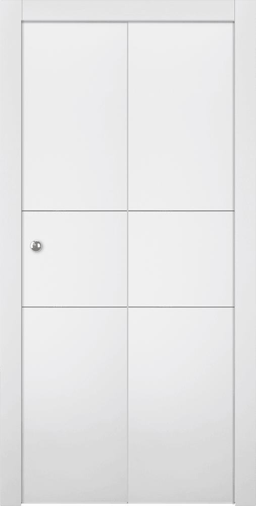OPTIMA 2H SNOW WHITE BI-FOLD BELLDINNI MODERN INTERIOR DOOR