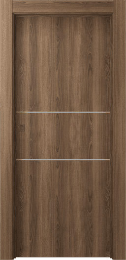 OPTIMA 2H PECAN NUTWOOD POCKET DOORS BELLDINNI MODERN INTERIOR DOOR - 1