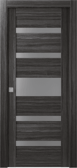 GINA VETRO GRAY OAK POCKET DOORS BELLDINNI MODERN INTERIOR DOOR - 1