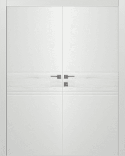 TWINWOOD 2 POLAR WHITE DOUBLE BELLDINNI MODERN INTERIOR DOOR - 1