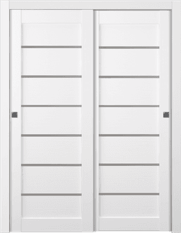 ALBA BIANCO NOBLE BYPASS BELLDINNI MODERN INTERIOR DOOR - 1