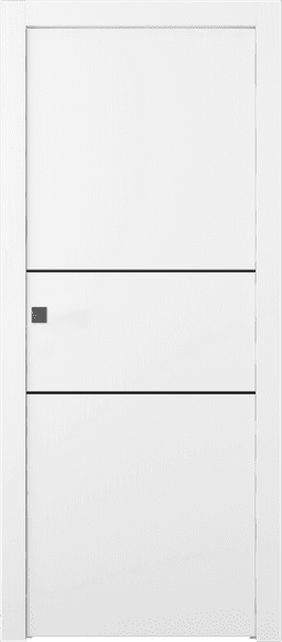 PALLADIO 2H BLACK BIANCO NOBLE POCKET DOORS BELLDINNI MODERN INTERIOR DOOR - 1