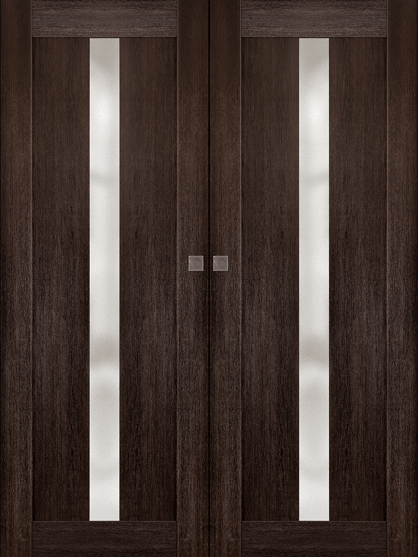 AVON 101 VETRO VERALINGA OAK DOUBLE MAGIC DOORS BELLDINNI MODERN INTERIOR DOOR