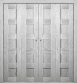 AVON 07 4R RIBEIRA ASH DOUBLE BI-FOLD BELLDINNI MODERN INTERIOR DOOR - 1