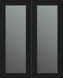 AVON 207 VETRO BLACK MATTE DOUBLE BI-FOLD BELLDINNI MODERN INTERIOR DOOR - 2