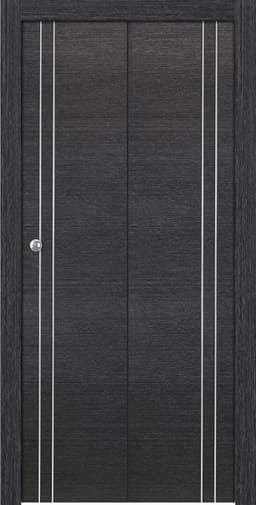 AVANTI 2V BLACK APRICOT BI-FOLD BELLDINNI MODERN INTERIOR DOOR - 1