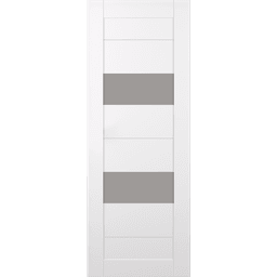 BERTA VETRO SNOW WHITE SWING BELLDINNI MODERN INTERIOR DOOR - 2