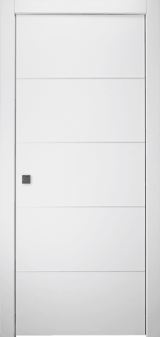 ARVIKA POLAR WHITE POCKET BELLDINNI MODERN INTERIOR DOOR