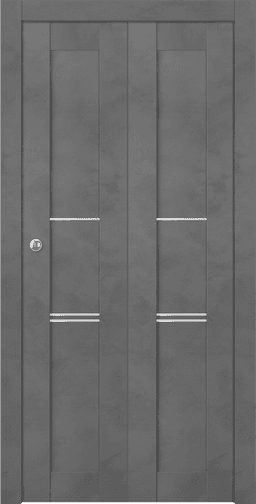 AVON 07 3H DARK URBAN DOUBLE BI-FOLD BELLDINNI MODERN INTERIOR DOOR - 1