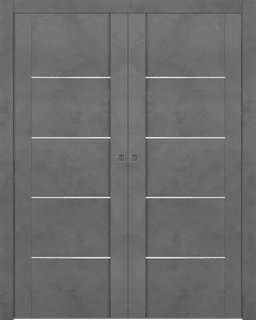 AVON 01 4H DARK URBAN DOUBLE POCKET DOORS BELLDINNI MODERN INTERIOR DOOR - 1