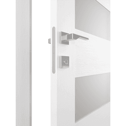 MIRELLA VETRO BIANCO NOBLE DOUBLE BELLDINNI MODERN INTERIOR DOOR - 2