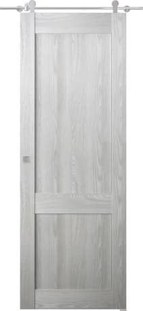 AVON 07 R RIBEIRA ASH DOUBLE BARN BELLDINNI MODERN INTERIOR DOOR - 1