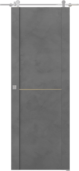 AVON 01 1H GOLD DARK URBAN DOUBLE BARN BELLDINNI MODERN INTERIOR DOOR - 1