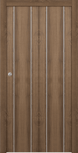 OPTIMA 2U PECAN NUTWOOD BI-FOLD DOORS BELLDINNI MODERN INTERIOR DOOR - 1