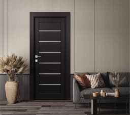ALBA BLACK MATTE SWING BELLDINNI MODERN INTERIOR DOOR - 2