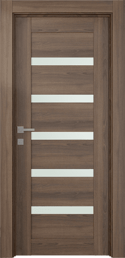 AVON 07-04 VETRO PECAN NUTWOOD SWING DOORS BELLDINNI MODERN INTERIOR DOOR - 1