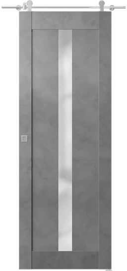 AVON 101 VETRO DARK URBAN BARN DOORS BELLDINNI MODERN INTERIOR DOOR - 1