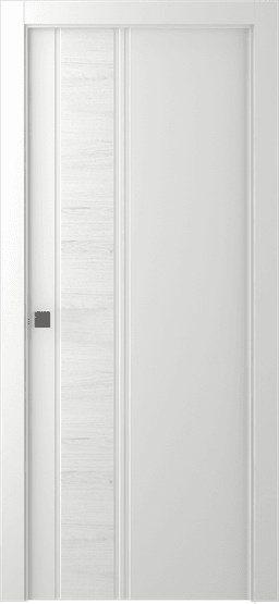 TWINWOOD 1 POLAR WHITE POCKET BELLDINNI MODERN INTERIOR DOOR - 1