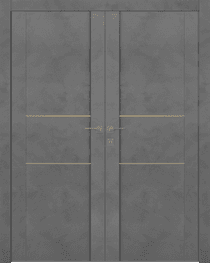 AVON 01 2H GOLD DARK URBAN DOUBLE BELLDINNI MODERN INTERIOR DOOR - 1