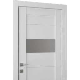 BERTA VETRO BIANCO NOBLE SWING BELLDINNI MODERN INTERIOR DOOR - 2