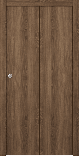 OPTIMA PECAN NUTWOOD BI-FOLD DOORS BELLDINNI MODERN INTERIOR DOOR - 1
