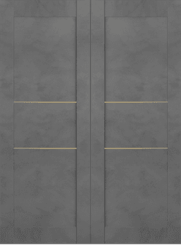 AVON 07 2H GOLD DARK URBAN DOUBLE BARN BELLDINNI MODERN INTERIOR DOOR - 2