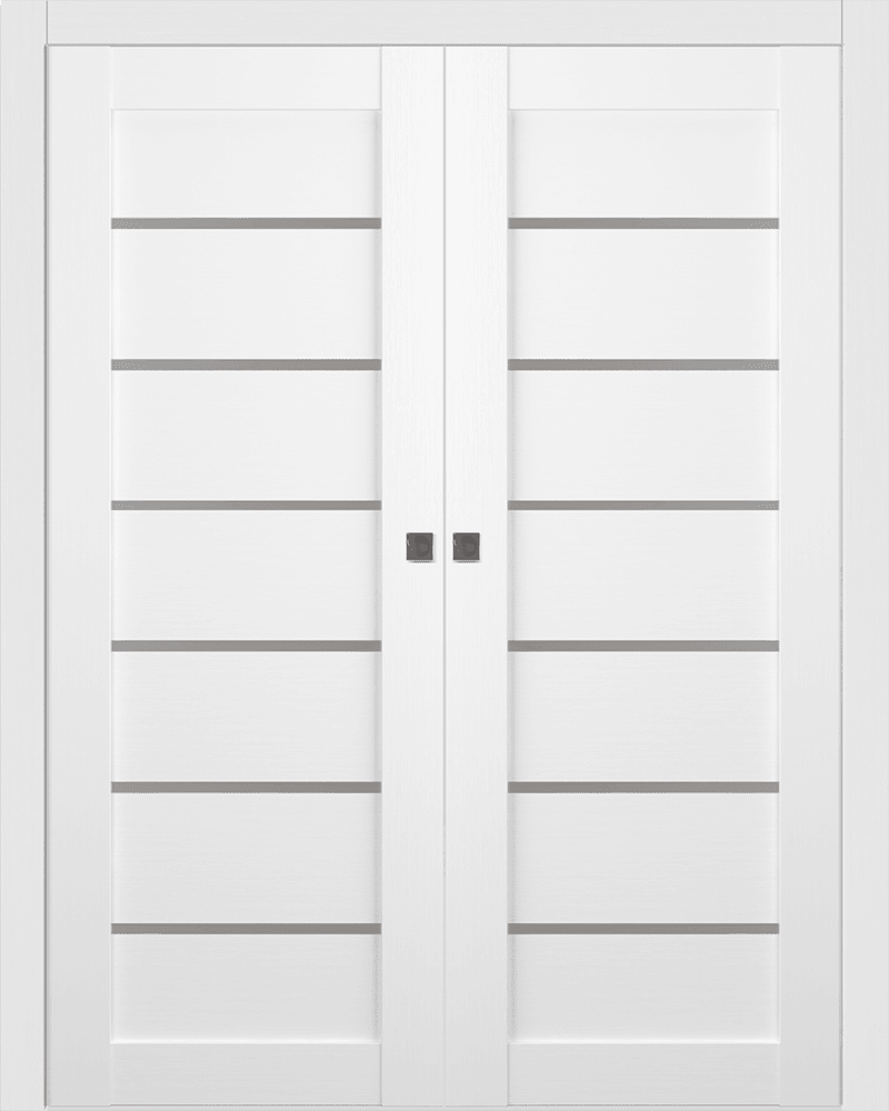 ALBA BIANCO NOBLE DOUBLE POCKET BELLDINNI MODERN INTERIOR DOOR