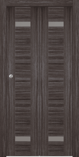 PERLA VETRO GRAY OAK BI-FOLD BELLDINNI MODERN INTERIOR DOOR - 1