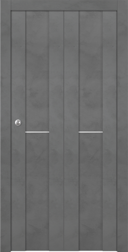 AVON 01 1H DARK URBAN DOUBLE BI-FOLD BELLDINNI MODERN INTERIOR DOOR - 1