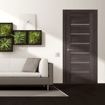 AVON 07-02 VETRO VERALINGA OAK DOUBLE BELLDINNI MODERN INTERIOR DOOR - 3