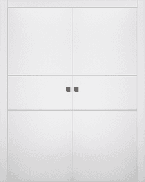SMART PRO 2H POLAR WHITE DOUBLE POCKET BELLDINNI MODERN INTERIOR DOOR - 1