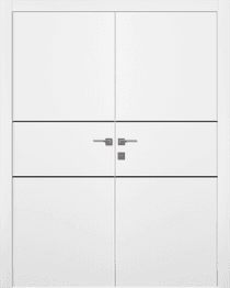 PALLADIO 2H BLACK BIANCO NOBLE CLOSET DOORS BELLDINNI MODERN INTERIOR DOOR - 1