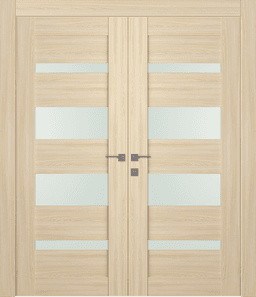 AVON 07-01 VETRO LOIRE ASH DOUBLE DOORS BELLDINNI MODERN INTERIOR DOOR - 1