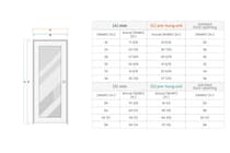 PALLADIO 202 4H BLACK STRIPS VETRO BIANCO NOBLE SWING DOORS BELLDINNI MODERN INTERIOR DOOR - 7