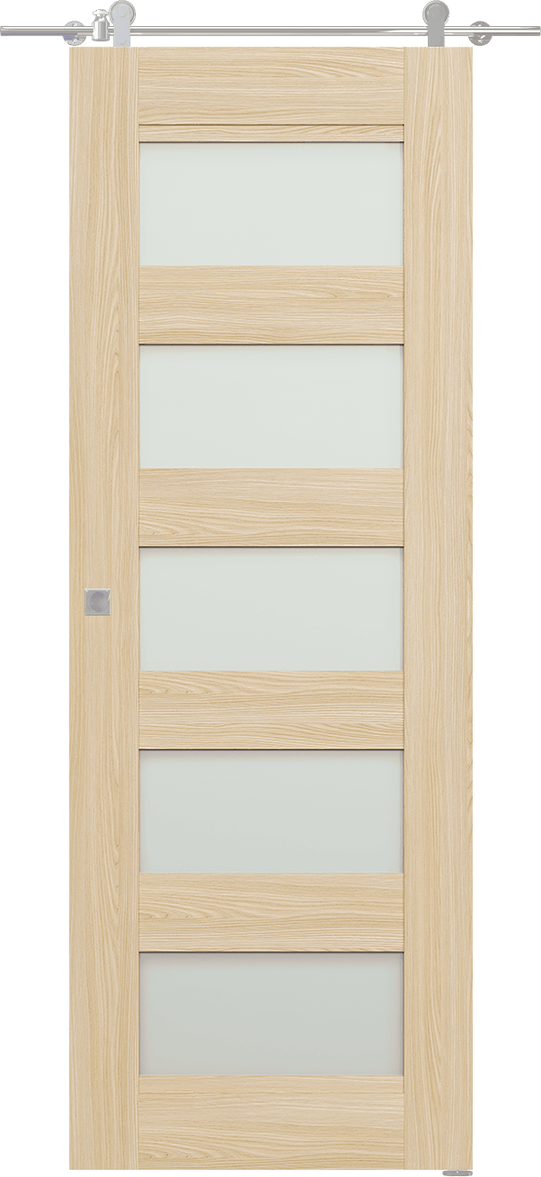 AVON 07-07 VETRO LOIRE ASH DOUBLE BARN DOORS BELLDINNI MODERN INTERIOR DOOR