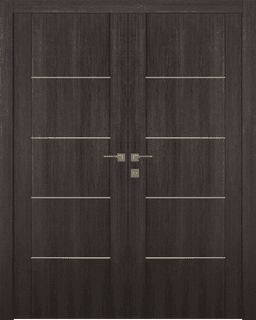 AVON 07 4H GOLD VERALINGA OAK DOUBLE BELLDINNI MODERN INTERIOR DOOR - 1