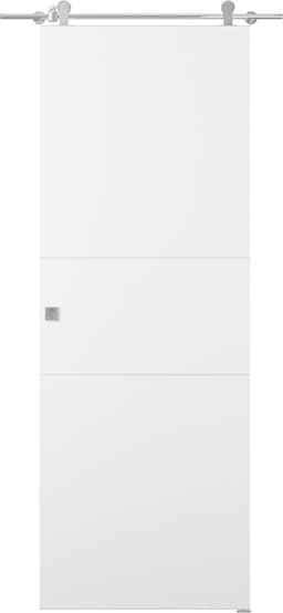 PALLADIO 2H BIANCO NOBLE DOUBLE BARN BELLDINNI MODERN INTERIOR DOOR - 1