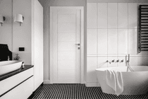 ALDA SNOW WHITE BYPASS BELLDINNI MODERN INTERIOR DOOR - 2