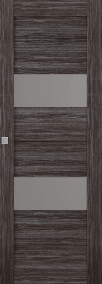 BERTA VETRO GRAY OAK MAGIC BELLDINNI MODERN INTERIOR DOOR