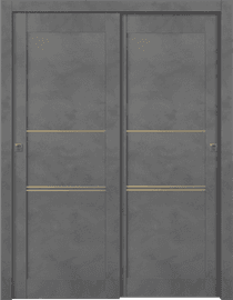 AVON 07 3H GOLD DARK URBAN BYPASS BELLDINNI MODERN INTERIOR DOOR - 1