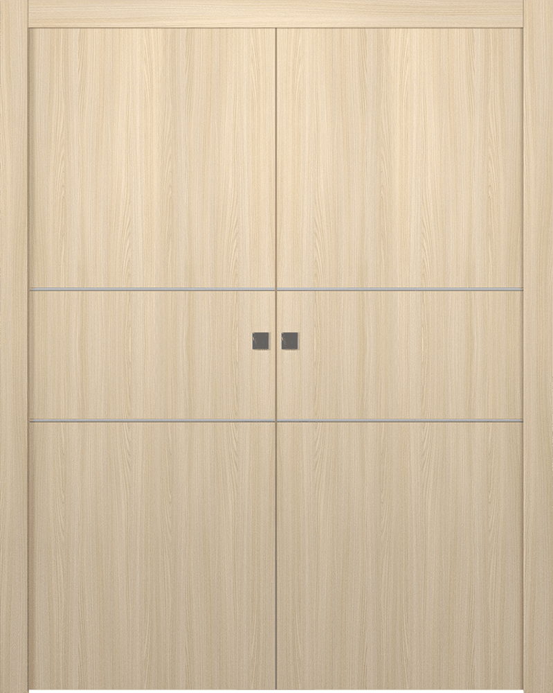 OPTIMA 2H LOIRE ASH DOUBLE POCKET DOORS BELLDINNI MODERN INTERIOR DOOR
