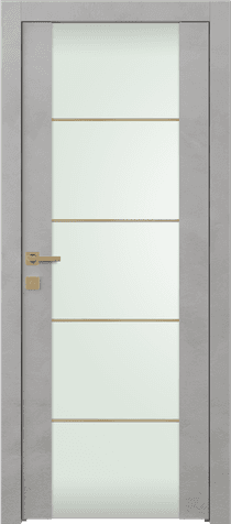 AVON 202 4H GOLD STRIPS VETRO LIGHT URBAN SWING DOORS BELLDINNI MODERN INTERIOR DOOR - 1